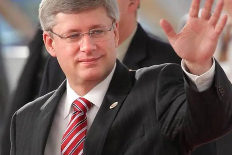 O primeiro-ministro canadense, Stephen Harper, admitiu estar desapontado com o resultado (Peter Macdiarmid/Getty Images)