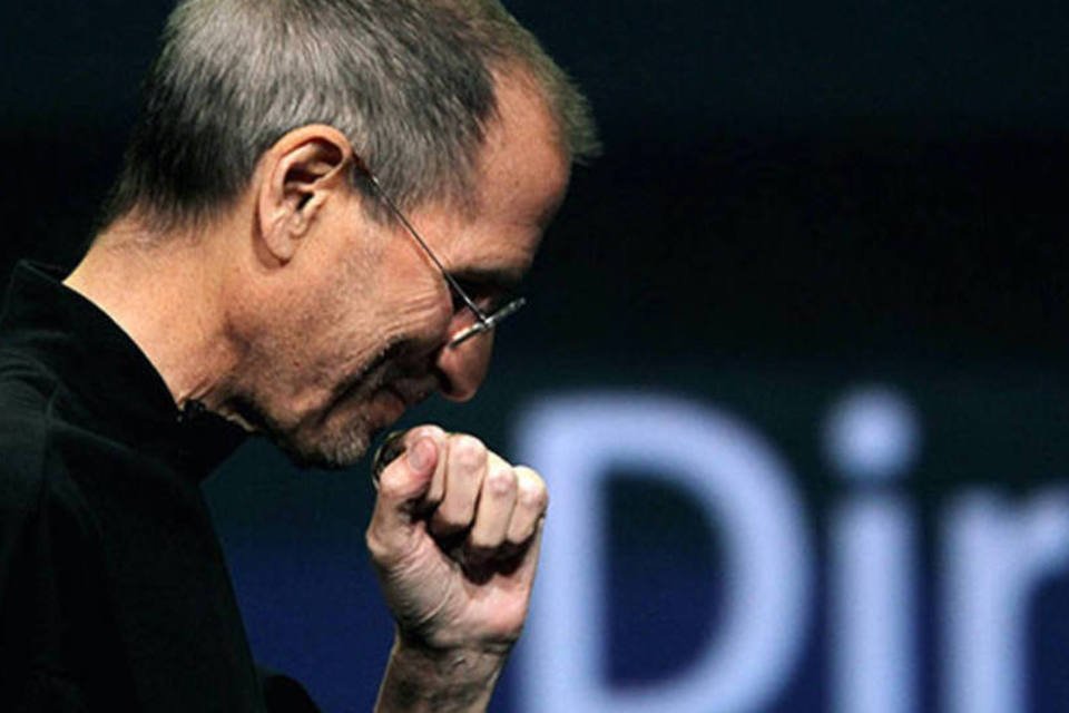 Steve Jobs, o fundador da Apple, na apresentação do iPad 2: sintomas do câncer que o matou só aparecem nas fases mais avançadas da doença (Justin Sullivan / Getty Images)