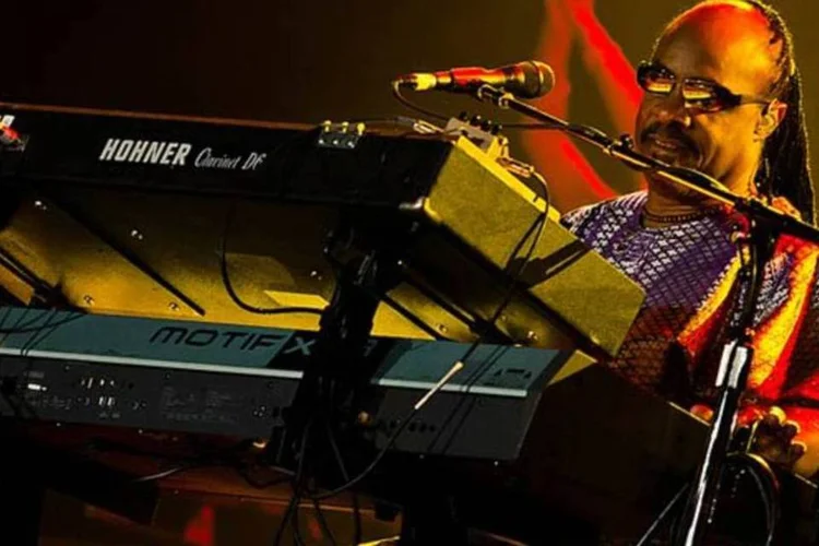 
	Stevie Wonder no Rock in Rio 2011: venda de &oacute;culos, camisetas e at&eacute; um carro com a marca do evento
 (Creative Commons)