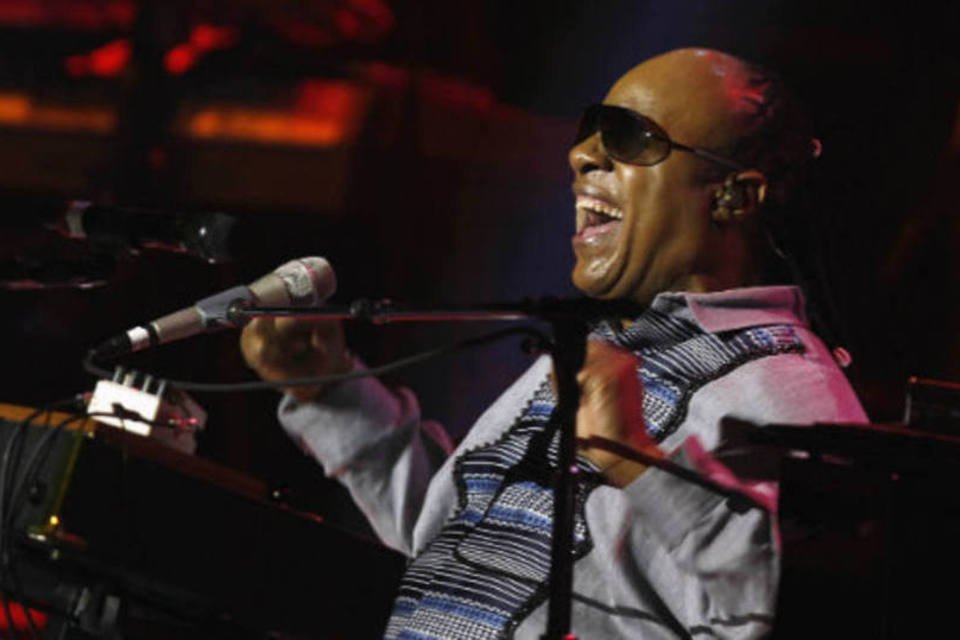 Stevie Wonder: o cantor fez uma versão improvisada de "Garota de Ipanema", o clássico da bossa nova criado por Vinícius de Moraes e Tom Jobim (REUTERS/Pilar Olivares)