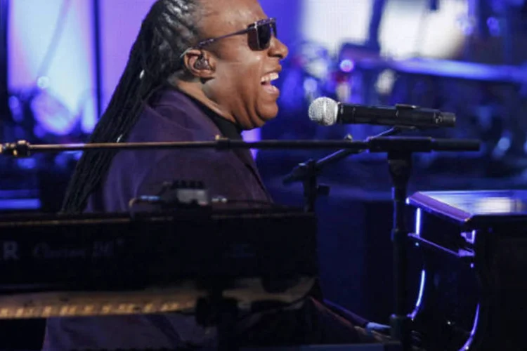 Stevie Wonder: Gil conheceu Stevie nos anos 1980, quando fez Só Chamei pra Dizer Que Te Amo, versão de I Just Call to Say I Love You (Danny Moloshok/Reuters)