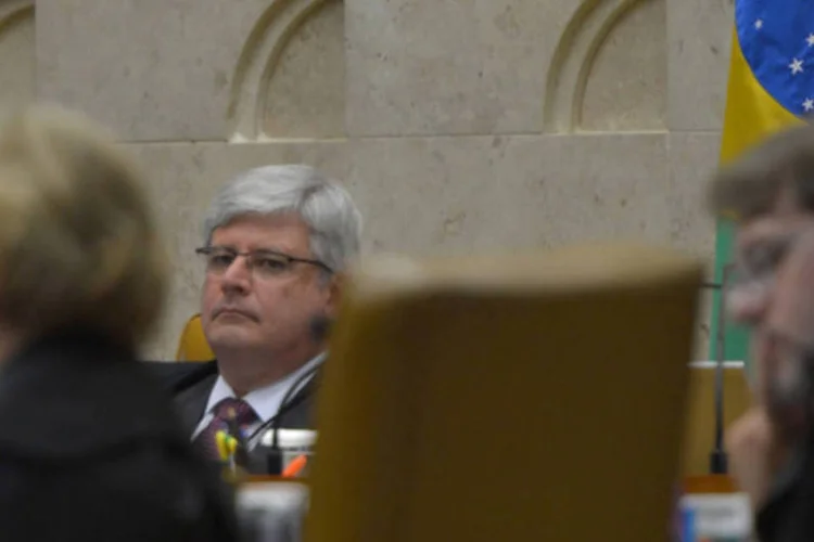 Procurador-geral da República, Rodrigo Janot, durante o julgamento dos novos recursos do processo do mensalão, no STF (Marcello Casal/Agência Brasil)