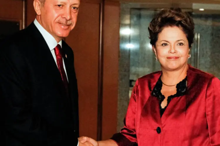 Erdogan e Dilma: os líderes também falaram da ampliação e troca de experiências em torno de programas sociais (Roberto Stuckert Filho/PR)