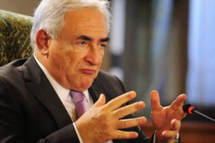 Dominique Strauss-Kahn, diretor do FMI: órgão vê como positivo o pacote de ajuda de 30 bilhões de euros à Grécia (.)