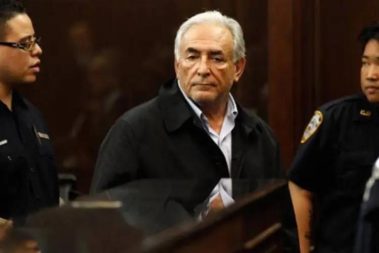 Dominique Strauss-Kahn, durante audiência em Nova York: mais acusações (Getty Images)