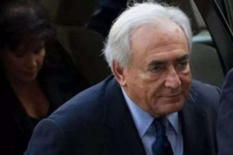 Dominique Strauss-Kahn, ex-diretor-gerente do Fundo Monetário Internacional, chega a Tribunal de NY (Nicholas Kamm/AFP)