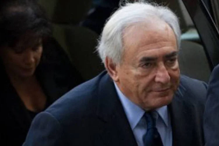 Dominique Strauss-Kahn, ex-diretor-gerente do Fundo Monetário Internacional, chega a Tribunal de NY (Nicholas Kamm/AFP)