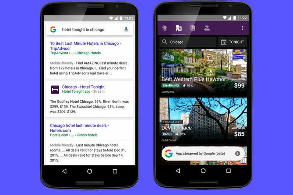 Google fará streaming de aplicativos em smartphones