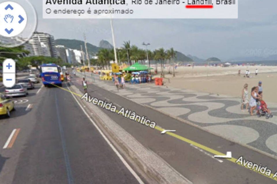Erro no Google Street View associa Rio de Janeiro à lixão