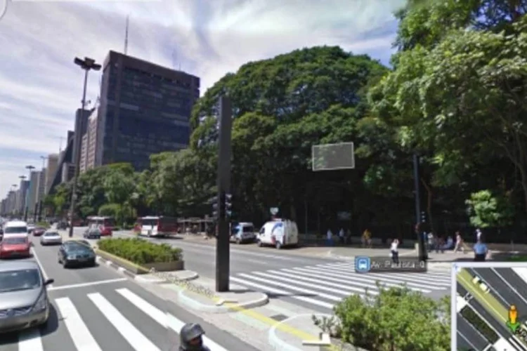 Avenida Paulista, em São Paulo, no Google Street View