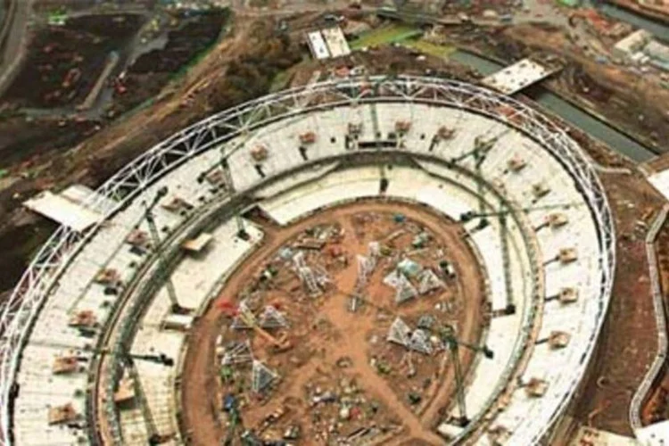 Canteiro de obras do Parque Olímpico, em Londres: rumo a uma vitória com folga (.)
