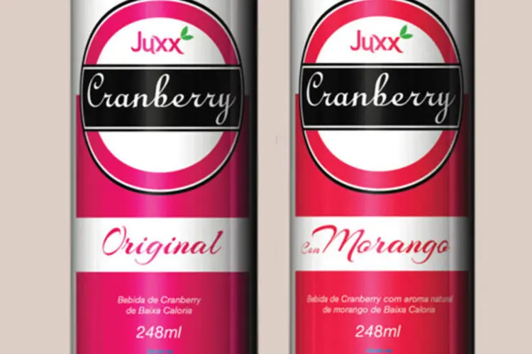 Nova embalagem em lata do suco Juxx de cranberry (Divulgação)