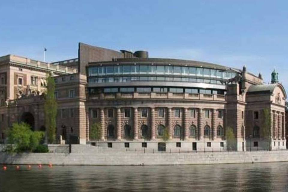 Parlamento da Suécia, em Estocolmo: mulheres são 50% da população, representantes legislativas do sexo feminino ocupam 47% dos assentos no país (Wikimedia Commons/Wikimedia Commons)