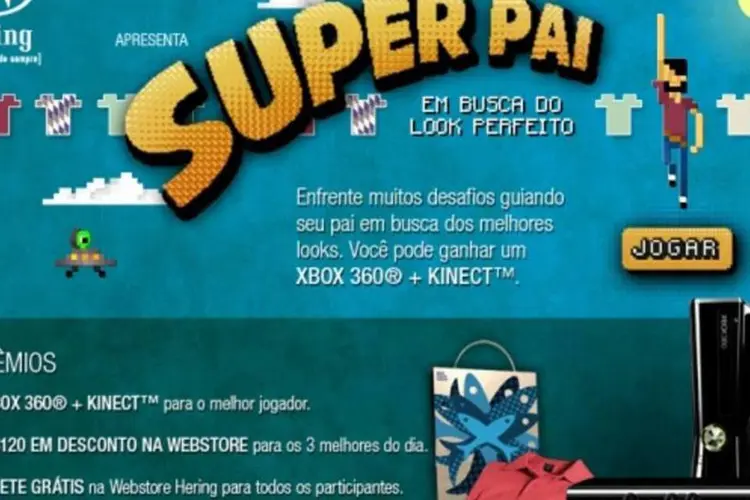 Game Super Pai, da Hering (Divulgação)