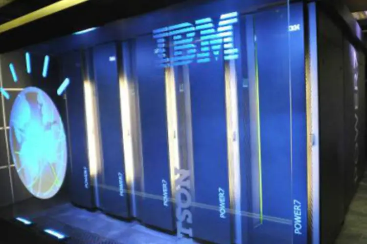 
	Supercomputador Watson, da IBM: ferramenta &eacute; a &uacute;ltima de uma s&eacute;rie dos produtos da Watson revelados pela IBM
 (AFP)