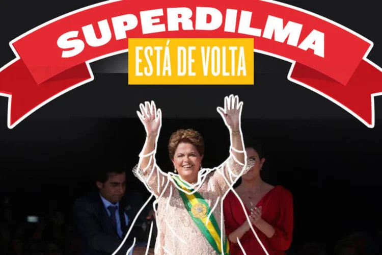 SuperDilma no Facebook em postagem do dia 25/01/2015 (Divulgação/Facebook)