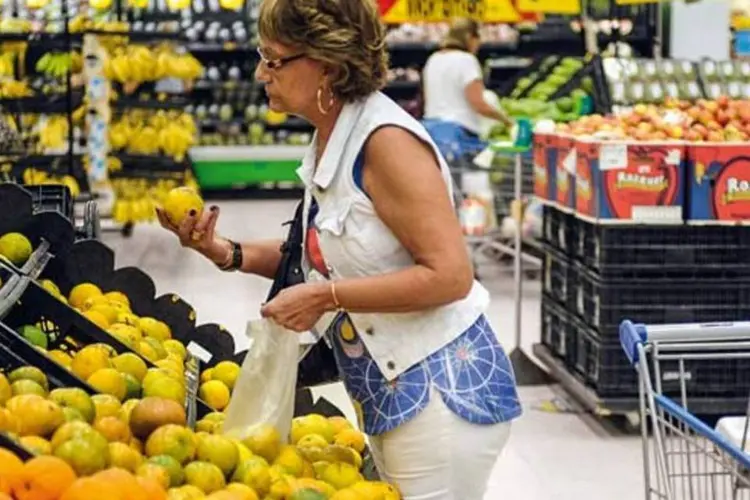 
	Supermercado: a alimenta&ccedil;&atilde;o foi o que mais pressionou o &iacute;ndice, ao passar de 0,51% para 0,83%
 (Leo Caldas/EXAME.com)