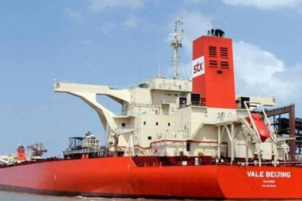 China aprova ancoradouros grandes para navios Valemax