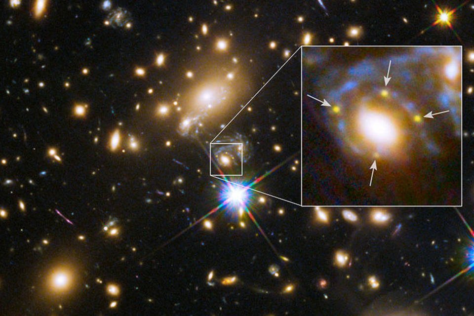 Imagem de supernova pode ajudar a testar teoria de Einstein