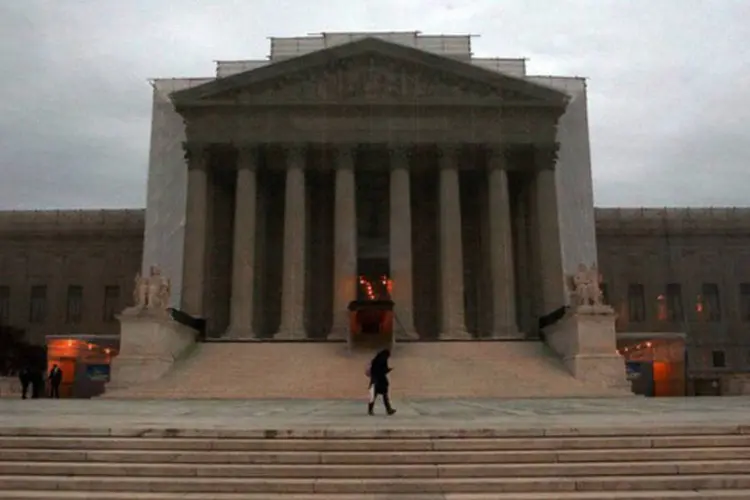 
	Suprema Corte dos EUA: &eacute; a primeira vez que tribunal debate a liberdade de express&atilde;o nas redes sociais
 (Alex Wong/AFP)