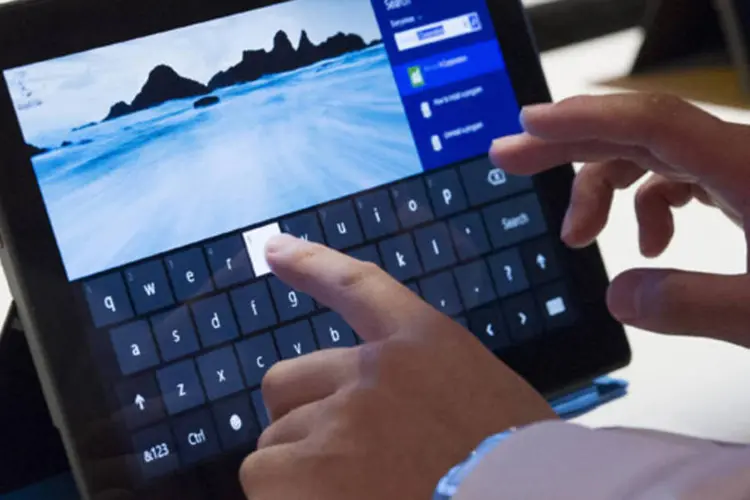 
	Surface, da Microsoft: a empresa poder&aacute; usar o Windows Phone em tablets
 (David Paul Morris/Bloomberg)