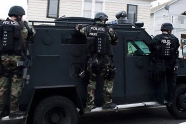 Uma unidade policial da SWAT em Seattle: até o momento a polícia não sabe o que motivou os crimes (Stephen Brashear/Getty Images/AFP)
