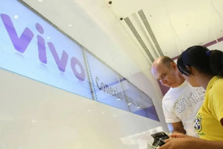 Loja da Vivo: companhia da Telefônica apresentou a maior penetração no 4G, com uma fatia de 46,8% do mercado (Adriano Machado/Bloomberg)