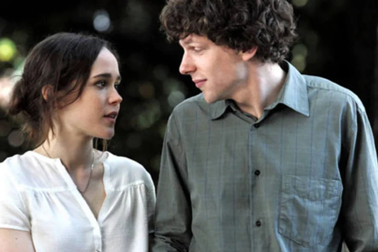 Cena do filme "Para Roma, com Amor" com Ellen Page e Jesse Eisenberg (Divulgação)