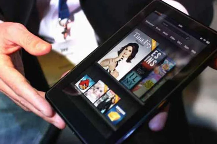 
	Kindle Fire, a tablet da Amazon: App Store deve competir com centenas de rivais locais que oferecem aplicativos pagos e gratuitos
 (Spencer Platt/Getty Images)