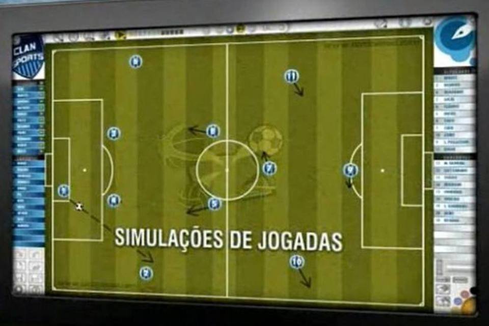 Software substitui pranchetas para treinadores de futebol