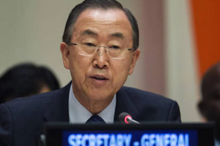 
	Ban Ki-moon: secret&aacute;rio-geral da ONU resumiu alguns dos principais pontos recolhidos em seu &uacute;ltimo relat&oacute;rio sobre migra&ccedil;&atilde;o
 (Lucas Jackson/Reuters)