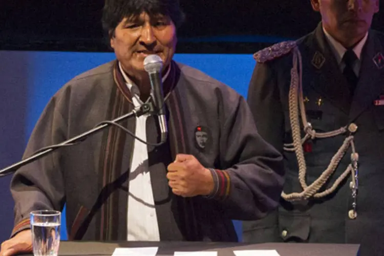 Presidente da Bolívia, Evo Morales, durante visita a Quito, Equador: "aceitamos as desculpas dos quatro países como um primeiro passo porque queremos continuar com relações de respeito", disse (Gary Granja/Reuters)