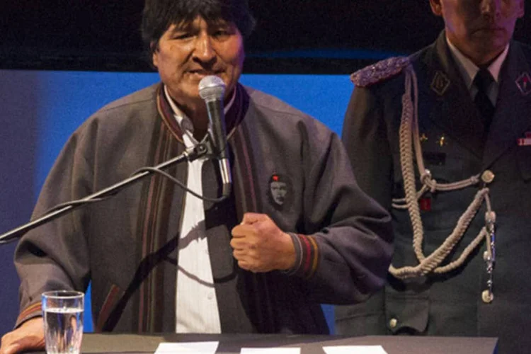Presidente da Bolívia, Evo Morales, durante visita a Quito, Equador: "aceitamos as desculpas dos quatro países como um primeiro passo porque queremos continuar com relações de respeito", disse (Gary Granja/Reuters)