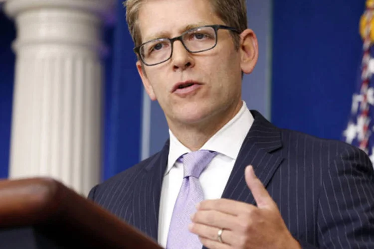 
	Jay Carney: &quot;Apoiamos firmemente a Ucr&acirc;nia e a legitimidade do governo ucraniano&quot;, destacou secret&aacute;rio de Comunica&ccedil;&atilde;o do governo Obama
 (Kevin Lamarque/Reuters)