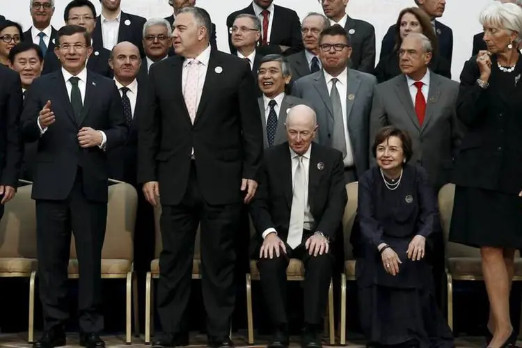 
	L&iacute;deres reunidos durante G20
 (Reuters)