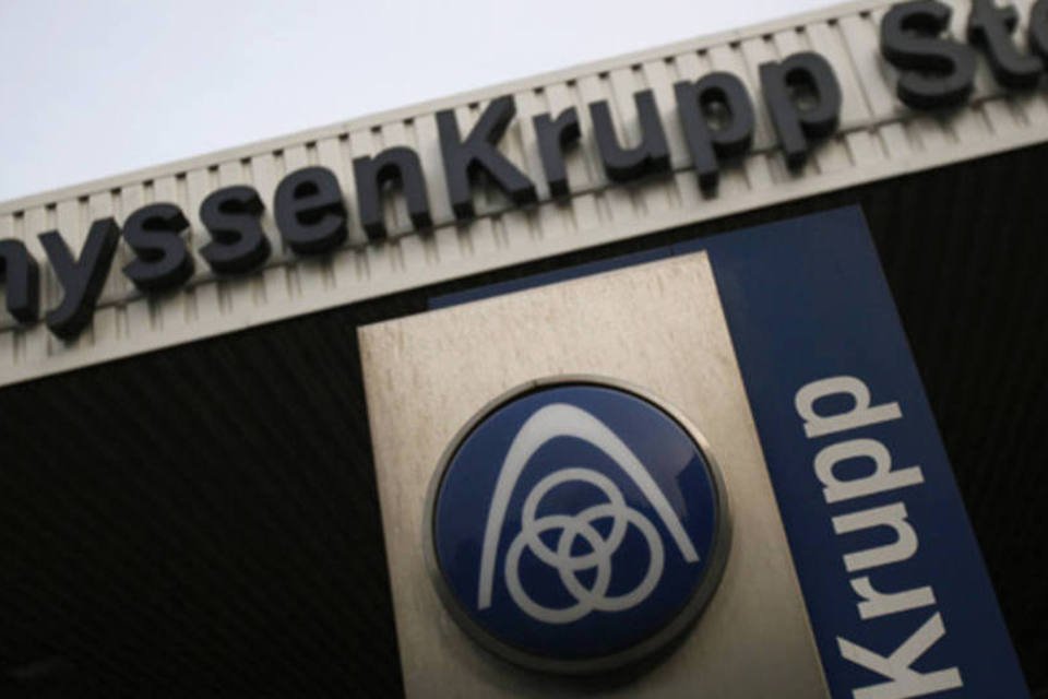 Lucro da ThyssenKrupp cai 34%, a 130 milhões de euros