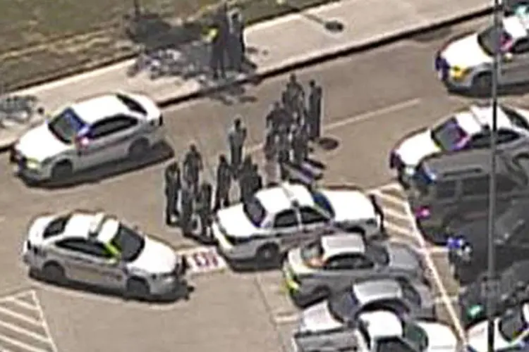 Campus da Lone Star College Cy-Fair, próxima a Houston, Texas: uma pessoa foi detida por conta do incidente, segundo o escritório do xerife. (REUTERS/KPRC-TV)