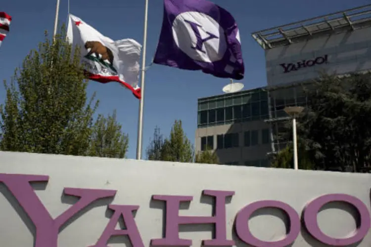 Yahoo: a receita da empresa, excluindo custos de aquisição de tráfego na internet, recuou 0,3% no primeiro trimestre, para US$ 1,07 bilhão, em bases anuais.  (REUTERS/Robert Galbraith)