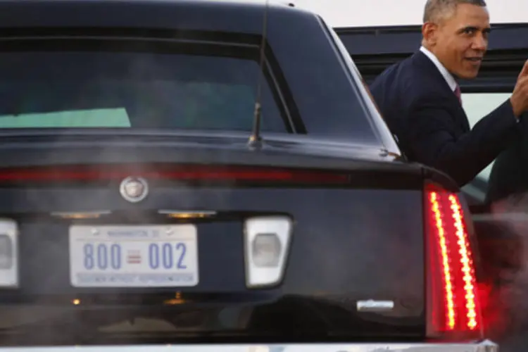 Presidente dos Estados Unidos, Barack Obama, ao chegar em Seattle, no Estado de Washington, EUA (Jason Reed/Reuters)
