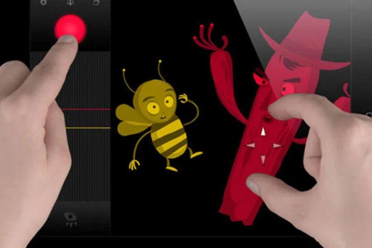 
	O app Tagtool, somente dispon&iacute;vel para o iPad, permite a realiza&ccedil;&atilde;o de desenhos e anima&ccedil;&otilde;es com alguns toques na tela
 (Reprodução)