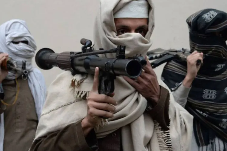 
	Talib&atilde;: o an&uacute;ncio de Mansur acontece em um momento no qual o governo tenta reviver o di&aacute;logo com os insurgentes
 (Noorullah Shirzada / AFP)