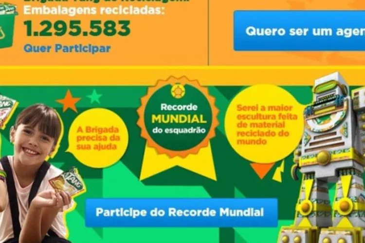 Tang: marca quer chegar ao Livro dos Recordes (Reprodução)