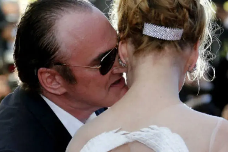 Tarantino e Uma Thurman: Atriz foi protagonista dos longas Pulp Fiction e Kill Bill (Regis Duvignau/Reuters)