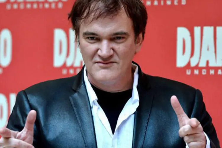 Quentin Tarantino, na sessão de fotos do filme "Django Livre", em Roma: o filme será lançado em 500 cinemas na Itália em 17 de janeiro e estreia nas salas brasileiras no dia 18 (©afp.com / Alberto Pizzoli/AFP)