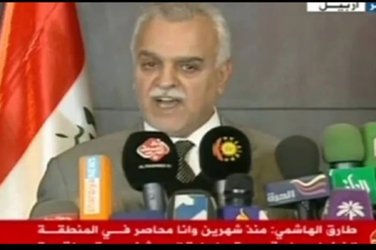 Em sinal de protesto pela detenção de Hashemi, o bloco político do vice-presidente, Al Iraqiya, chegou a boicotar temporariamente as reuniões do Governo e do Parlamento (Reprodução)
