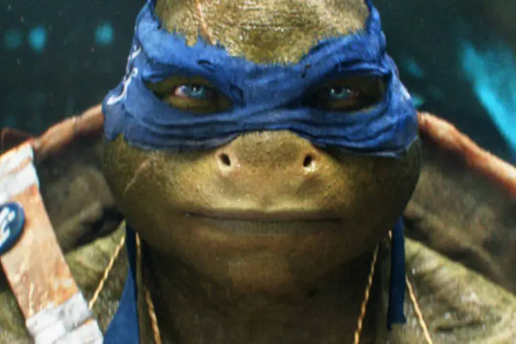 
	Cena do filme Tartarugas Ninja
 (Reprodução / .tartarugasninjaofilme.com.br)