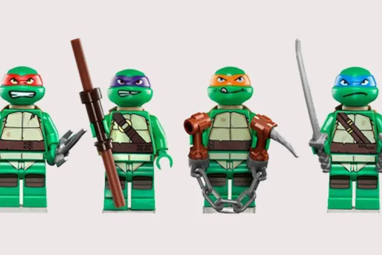 Tartarugas Ninja Lego: o canal Nickelodeon anunciou uma parceria feita com a empresa Lego para uma linha especial do desenho (Divulgação)