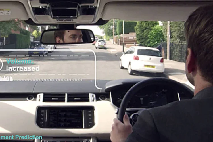 Demonstração do sistema inteligente da Jaguar Land Rover (Divulgação/Tata Motors)