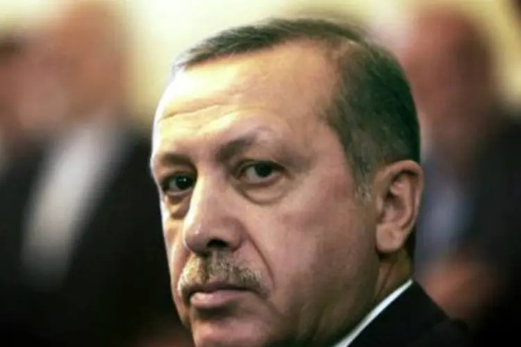 O primeiro-ministro turco, Recep Tayyp Erdogan: Erdogan considerou que tuítes eram insultos que incitavam o ódio e o crime (Behrouz Mehri/AFP)