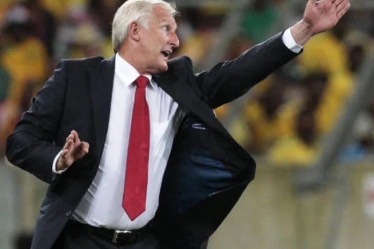 
	O t&eacute;cnico da sele&ccedil;&atilde;o da &Aacute;frica do Sul, Gordon Igesund: Igesund, de 56 anos, assumiu o comando da sele&ccedil;&atilde;o da &Aacute;frica do Sul no dia 30 de junho de 2012
 (REUTERS/Rogan Ward)